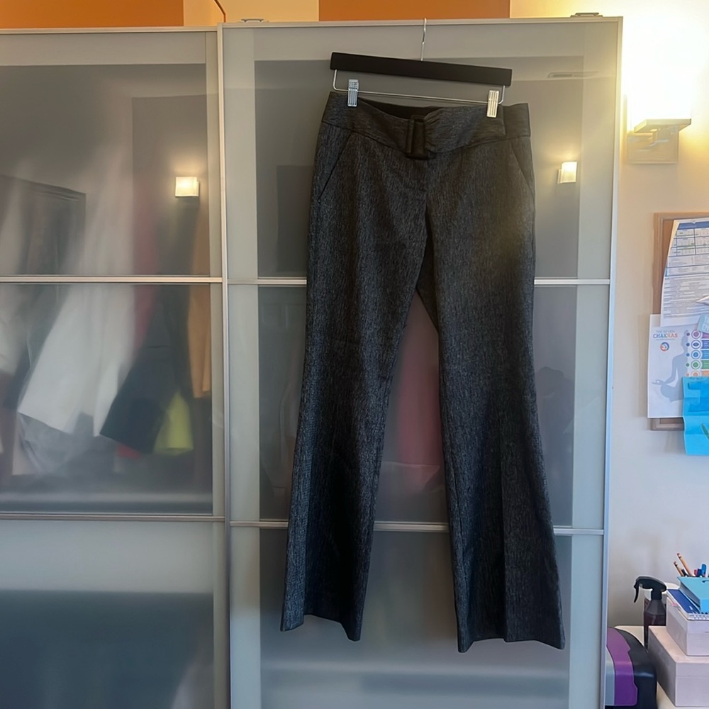 The Limited Charcoal Gray Boot-Cut Dress Pants